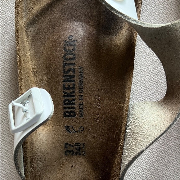 Birkenstock White and Brown Sandals - Picture 2 of 5